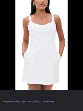 La Ligne White mini Fiona dress size medium